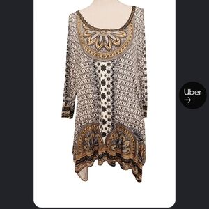 Elegant Patterned Women's Top/Dress